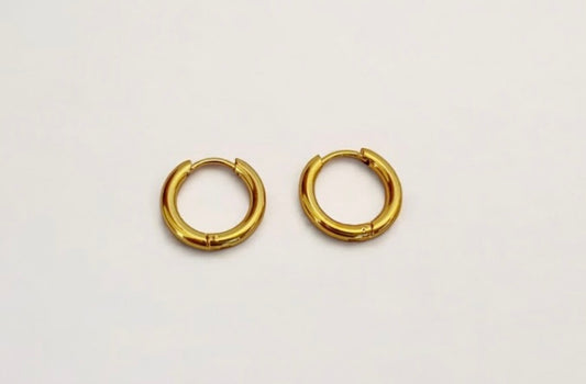Gold Huggie Earrings