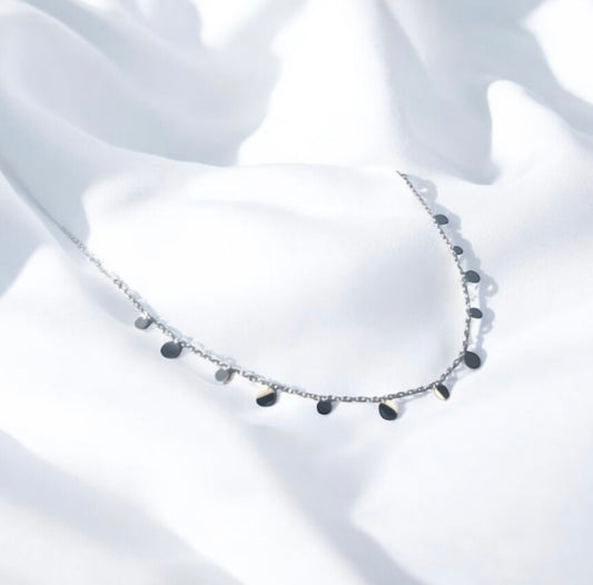 silver stainless steel necklace