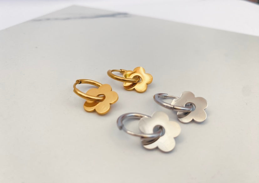 Flower Drop Earrings
