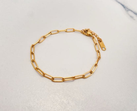 Paperclip Bracelet - gold