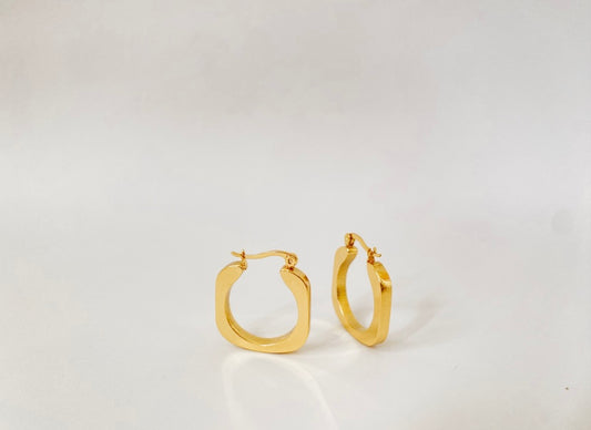 geometric stainless steel earrings