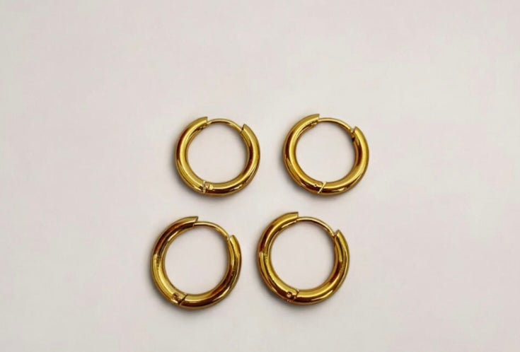 Gold Huggie Earrings